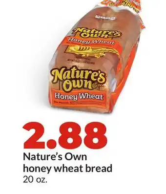 Hy-Vee Nature's Own honey wheat bread offer
