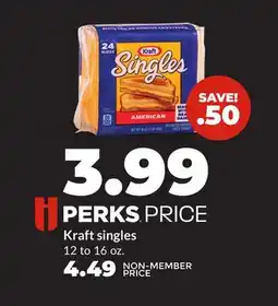 Hy-Vee Kraft singles offer