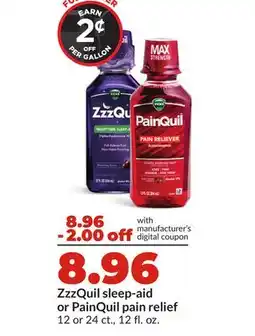 Hy-Vee ZzzQuil sleep-aid or PainQuil pain relief offer