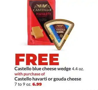Hy-Vee Castello havarti or gouda cheese offer