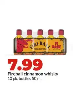 Hy-Vee Fireball cinnamon whisky offer