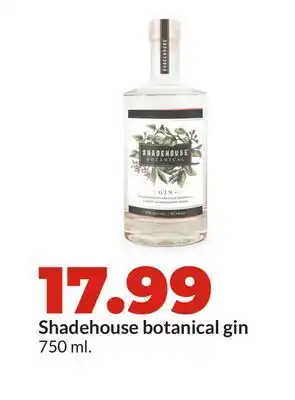 Hy-Vee Shadehouse botanical gin offer