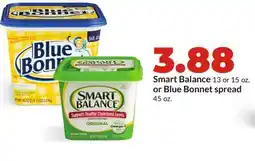 Hy-Vee Smart Balance 13 or 15 oz. or Blue Bonnet spread 45 oz offer