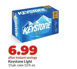 Hy-Vee Keystone Light offer