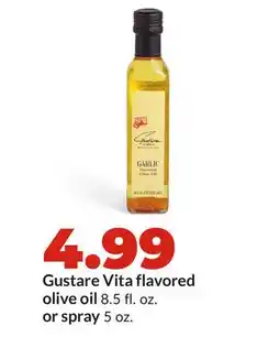 Hy-Vee Gustare Vita flavored olive oil 8.5 fl. oz. or spray 5 oz offer