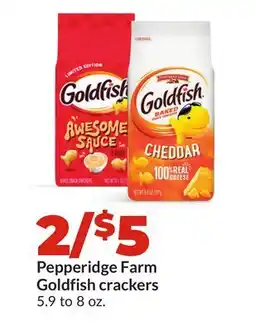 Hy-Vee Pepperidge Farm Goldfish crackers offer