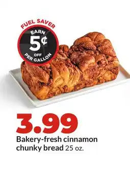 Hy-Vee Bakery-fresh cinnamon chunky bread offer