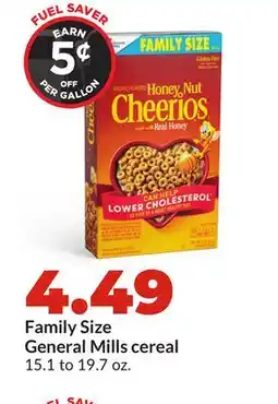 Hy-Vee Family Size General Mills cereal offer