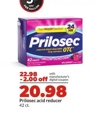 Hy-Vee Prilosec acid reducer offer