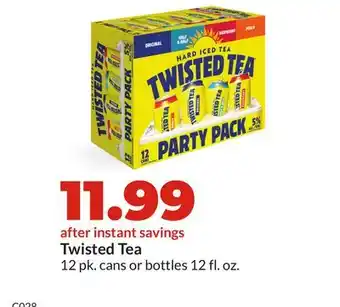 Hy-Vee Twisted Tea offer
