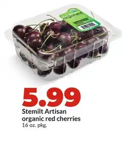 Hy-Vee Stemilt Artisan organic red cherries offer
