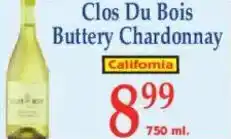 Market Basket Clos Du Bois Buttery Chardonnay offer