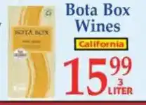 Market Basket Bota Box Wines offer