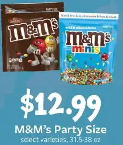 Fareway M&M's Party Size offer