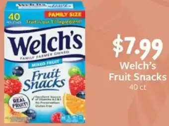 Fareway Welch's Fruit Snacks offer
