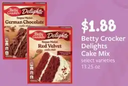 Fareway Betty Crocker Delights Cake Mix offer
