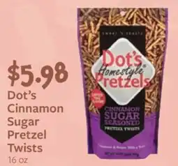 Fareway Dot's Cinnamon Sugar Pretzel Twists offer
