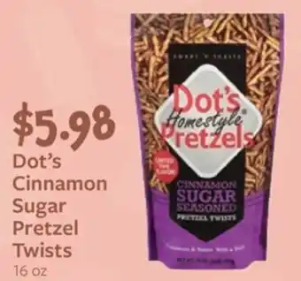 Fareway Dot's Cinnamon Sugar Pretzel Twists offer