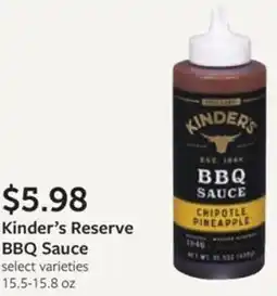 Fareway Kinder's Reserve BBQ Sauce offer