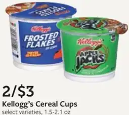 Fareway Kellogg's Cereal Cups offer