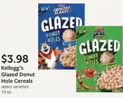 Fareway Kellogg's Glazed Donut Hole Cereals offer