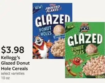 Fareway Kellogg's Glazed Donut Hole Cereals offer