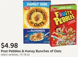 Fareway Post Pebbles & Honey Bunches of Oats offer