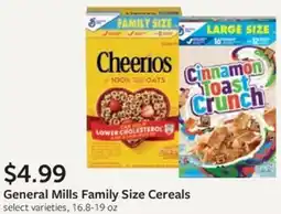 Fareway General Mills Family Size Cereals offer