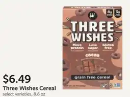 Fareway Three Wishes Cereal offer