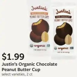 Fareway Justin's Organic Chocolate Peanut Butter Cup offer