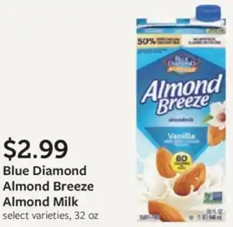 Fareway Blue Diamond Almond Breeze Almond Milk offer