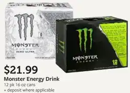 Fareway Monster Energy Drink offer