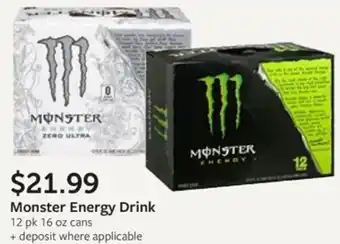 Fareway Monster Energy Drink offer