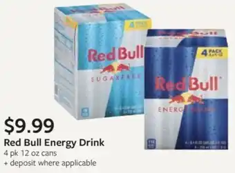 Fareway Red Bull Energy Drink offer