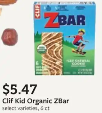 Fareway Clif Kid Organic ZBar offer