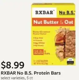 Fareway RXBAR No B.S. Protein Bars offer