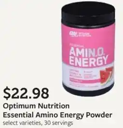 Fareway Optimum Nutrition Essential Amino Energy Powder offer