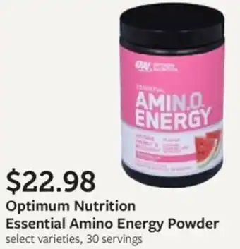Fareway Optimum Nutrition Essential Amino Energy Powder offer