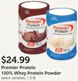 Fareway Premier Protein 100% Whey Protein Powder offer