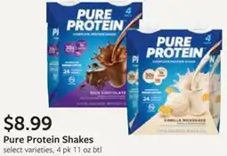 Fareway Pure Protein Shakes offer