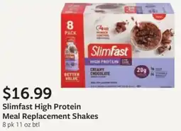 Fareway Slimfast High Protein Meal Replacement Shakes offer
