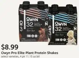 Fareway Owyn Pro Elite Plant Protein Shakes offer
