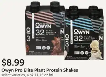Fareway Owyn Pro Elite Plant Protein Shakes offer