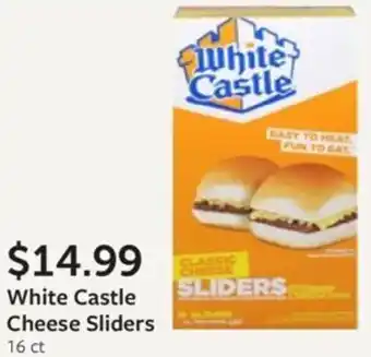 Fareway White Castle Cheese Sliders offer
