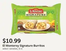 Fareway El Monterey Signature Burritos offer