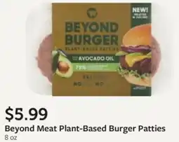 Fareway Beyond Meat Plant-Based Burger Patties offer