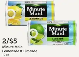Fareway Minute Maid Lemonade & Limeade offer