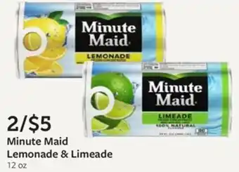 Fareway Minute Maid Lemonade & Limeade offer