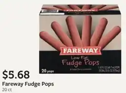 Fareway Fareway Fudge Pops offer