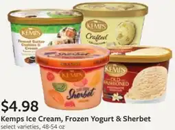 Fareway Kemps Ice Cream, Frozen Yogurt & Sherbet offer